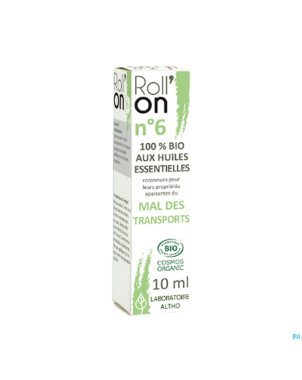 Altho roll on 6 huile ess. mal transports 10ml