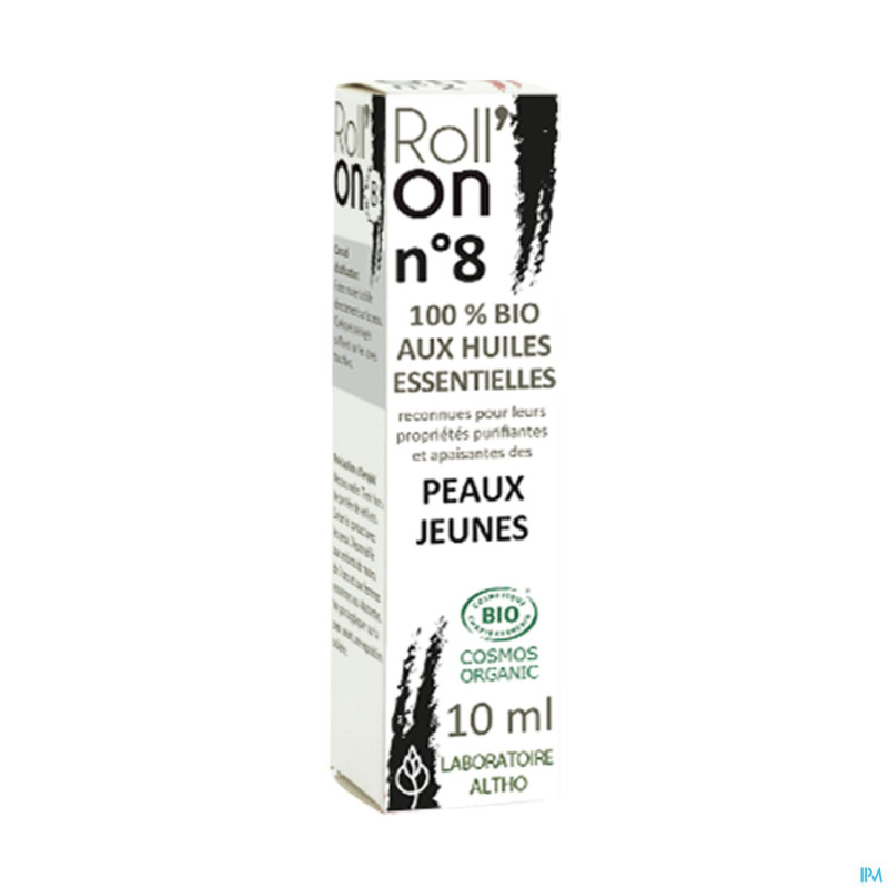 Altho roll on 8 huile ess. peaux jeunes 10ml