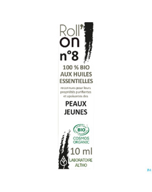 Altho roll on 8 huile ess. peaux jeunes 10ml