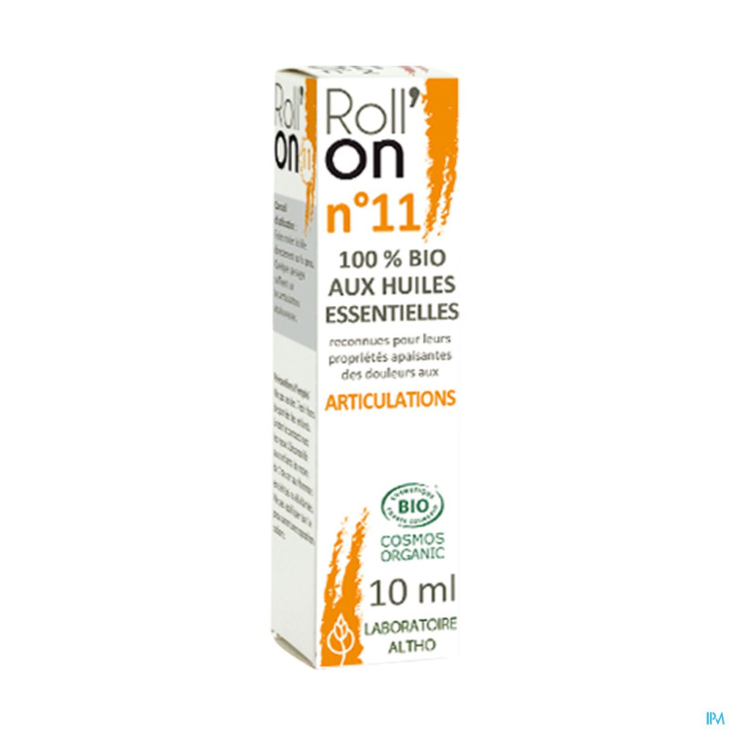 Altho roll on 11 huile ess. articulations 10ml
