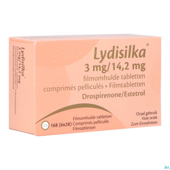 Lydisilka 3mg/14,2mg comp pell 168