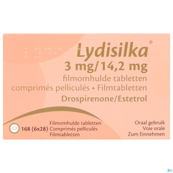 Lydisilka 3mg/14,2mg comp pell 168