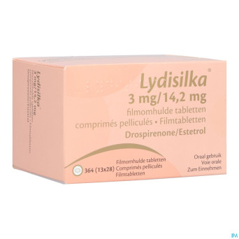 Lydisilka 3mg/14,2mg comp pell 364