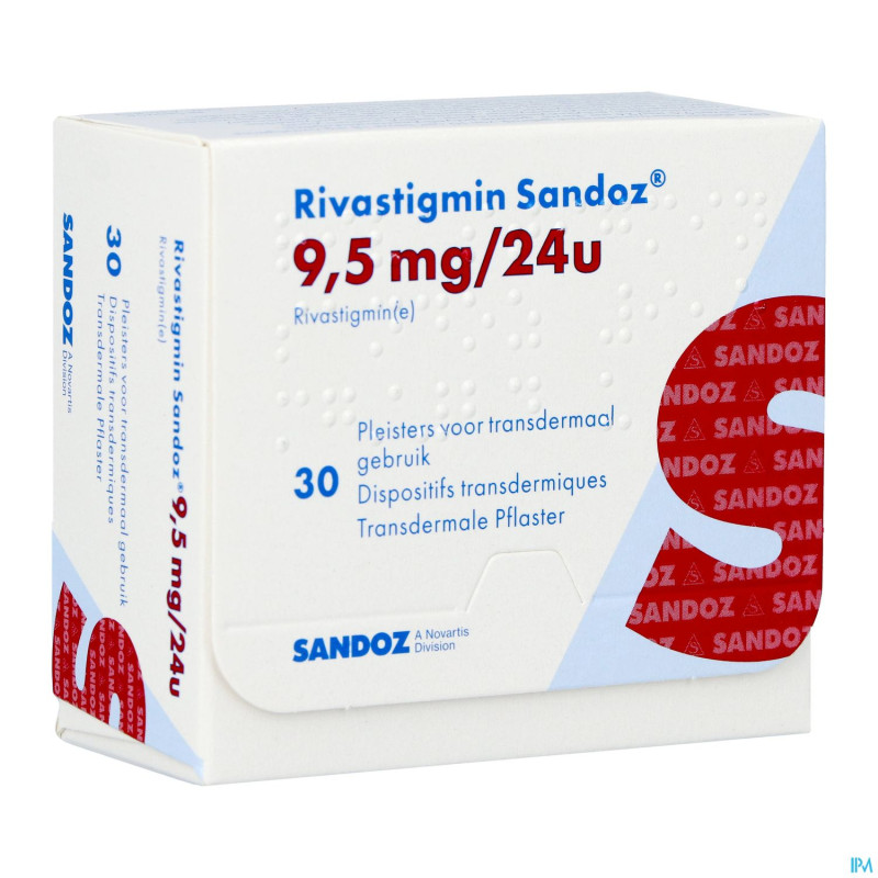 Rivastigmin sandoz  9,5mg/24h disp.transderm.  30