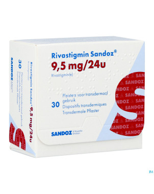 Rivastigmin sandoz  9,5mg/24h disp.transderm.  30