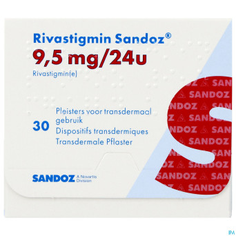 Rivastigmin sandoz  9,5mg/24h disp.transderm.  30