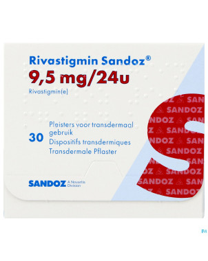 Rivastigmin sandoz  9,5mg/24h disp.transderm.  30