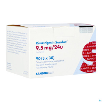 Rivastigmin sandoz  9,5mg/24h disp.transderm.  90