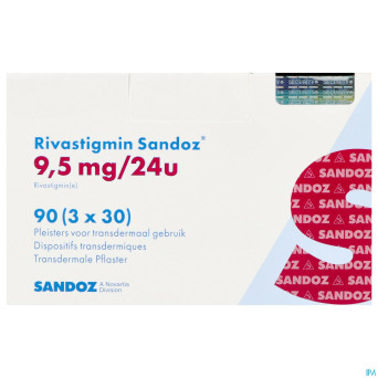 Rivastigmin sandoz  9,5mg/24h disp.transderm.  90