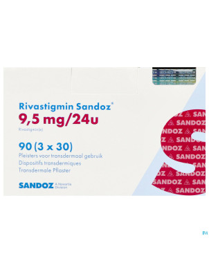 Rivastigmin sandoz  9,5mg/24h disp.transderm.  90