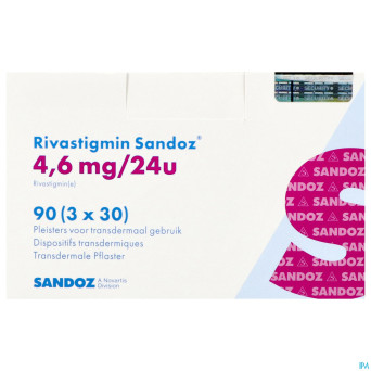 Rivastigmin sandoz  4,6mg/24h disp.transderm.  90