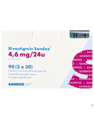 Rivastigmin sandoz  4,6mg/24h disp.transderm.  90