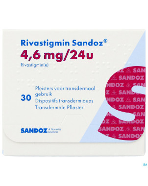 Rivastigmin sandoz  4,6mg/24h disp.transderm.  30