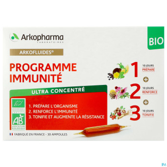 Arkofluides programme immunite    amp 30x10ml