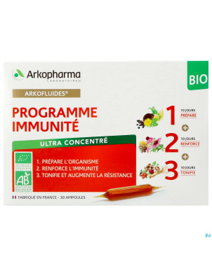 Arkofluides programme immunite    amp 30x10ml
