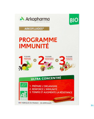Arkofluides programme immunite    amp 30x10ml