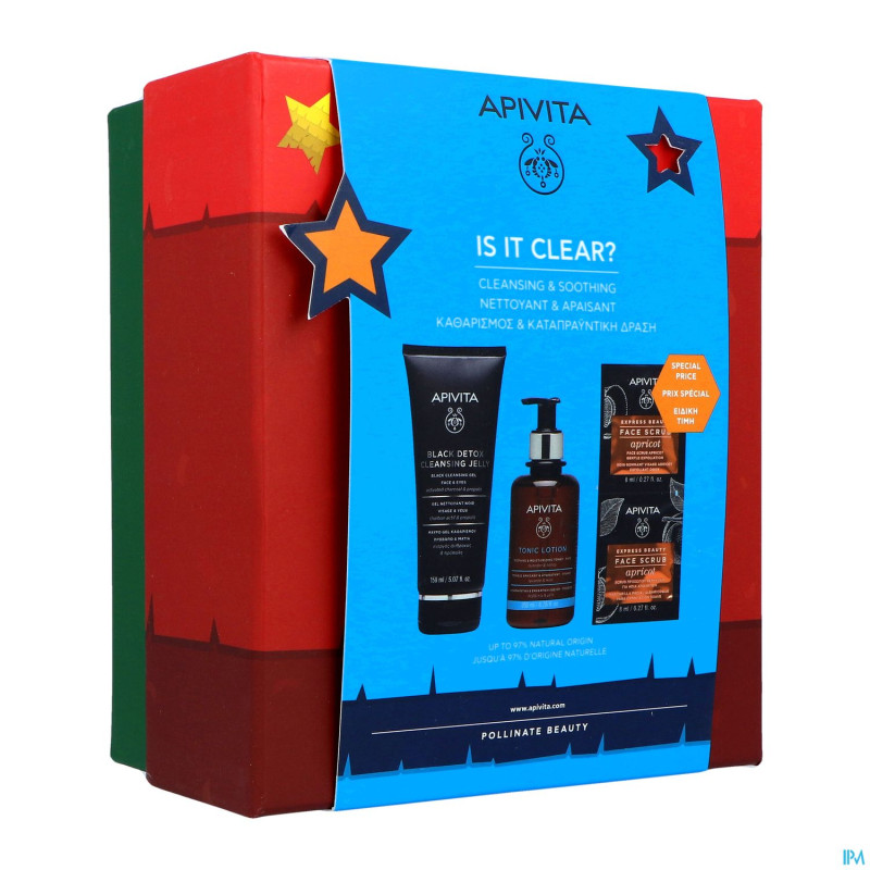 Apivita is it clear cleans.sooth.150ml 200ml 2x8ml