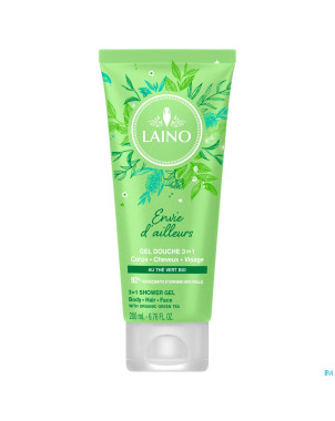 Laino gel douche 3en1 the vert    tube 200ml