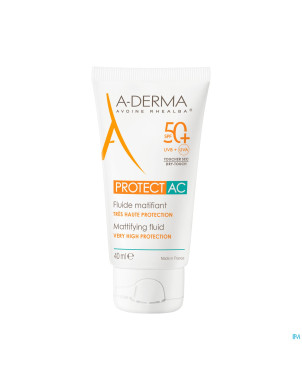 Aderma protect ac fluide matifiant spf50+    40ml