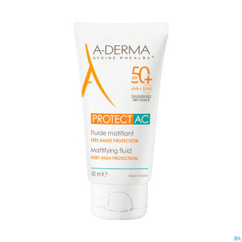 Aderma protect ac fluide matifiant spf50+    40ml