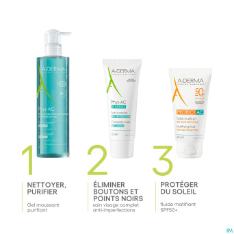 Aderma protect ac fluide matifiant spf50+    40ml