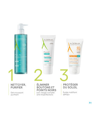 Aderma protect ac fluide matifiant spf50+    40ml