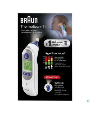 Braun thermoscan 7+ thermometre auriculaire