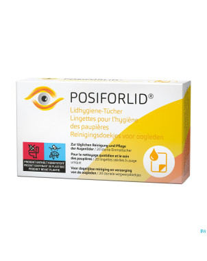 Posiforlid lingettes hygiene paupieres    20