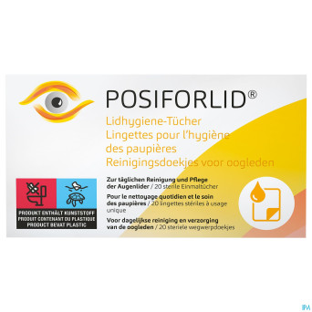 Posiforlid lingettes hygiene paupieres    20