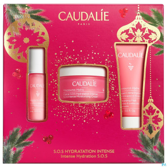 Caudalie coffret vinosour. hydra cr sos noel 3prod