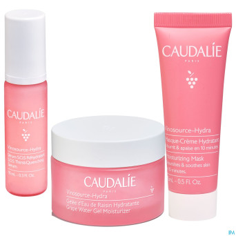 Caudalie coffret vinosource hydra gelee noel 3prod