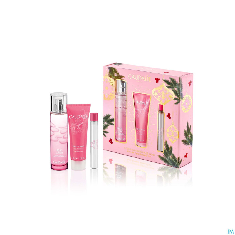 Caudalie coffret rose vignes 50ml noel    3 prod.