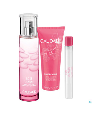Caudalie coffret rose vignes 50ml noel    3 prod.