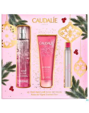 Caudalie coffret rose vignes 50ml noel    3 prod.