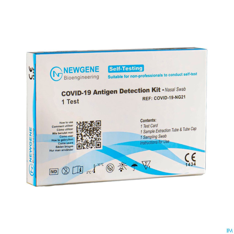Newgene bioengin.kit a/gene test covid-19 1 o'life