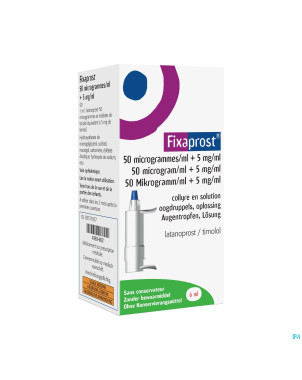 Fixaprost 50mcg/ml+5mg/ml collyre sol  6ml