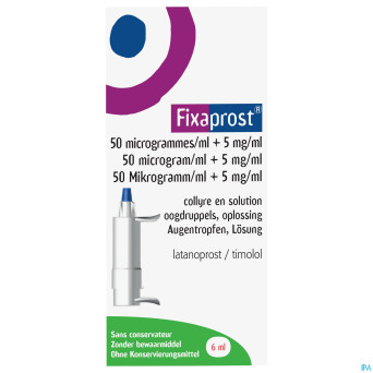 Fixaprost 50mcg/ml+5mg/ml collyre sol  6ml