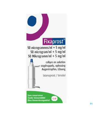 Fixaprost 50mcg/ml+5mg/ml collyre sol  6ml