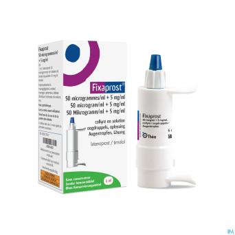 Fixaprost 50mcg/ml+5mg/ml collyre sol  6ml