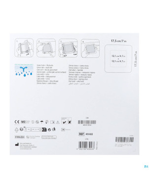 Resposorb silicone border 17,5x17,5cm 10 4130221