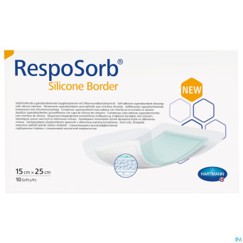 Resposorb silicone border 15x25cm 10 6851701