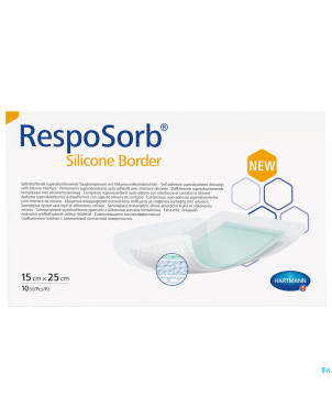Resposorb silicone border 15x25cm 10 6851701