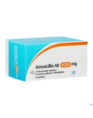 Amoxicillin ab 1000mg comp pell 20 x 1000mg