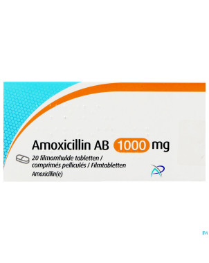 Amoxicillin ab 1000mg comp pell 20 x 1000mg