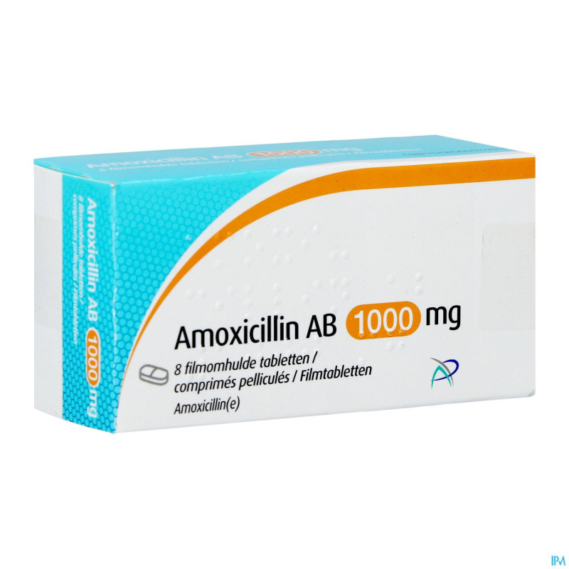 Amoxicillin ab 1000mg comp pell  8 x 1000mg