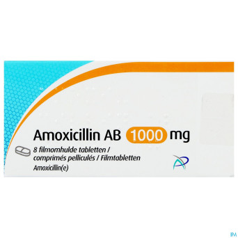 Amoxicillin ab 1000mg comp pell  8 x 1000mg