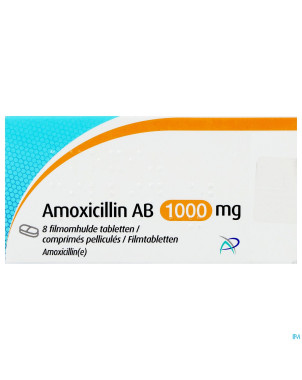 Amoxicillin ab 1000mg comp pell  8 x 1000mg
