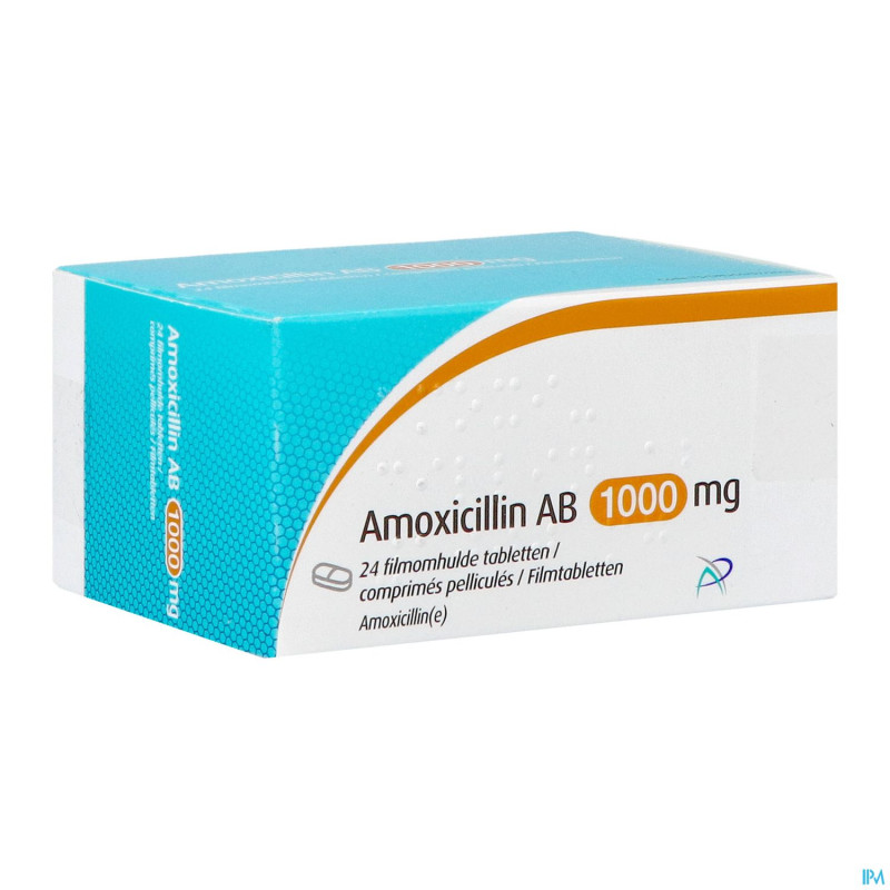 Amoxicillin ab 1000mg comp pell 24 x 1000mg