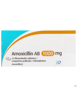 Amoxicillin ab 1000mg comp pell 24 x 1000mg