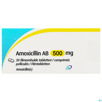 Amoxicillin ab  500mg comp pell 30 x  500mg